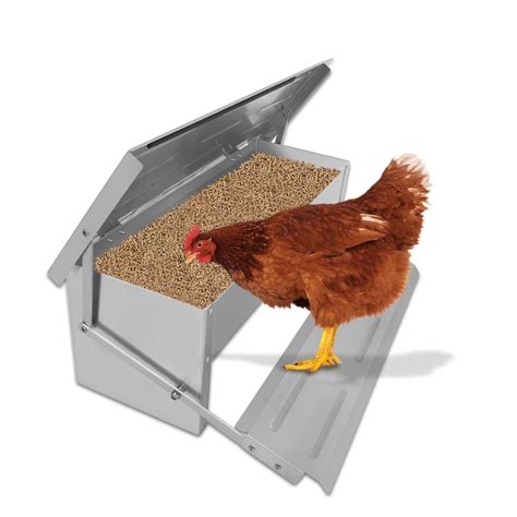 Voilamart 47kg Auto Chicken Feeder Automatic Treadle Self Opening