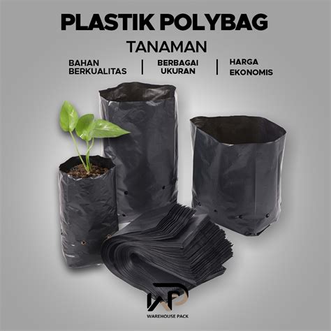 Jual Plastik Pot Polybag Tanaman Tebal Polibag Ukuran Kecil Sedang