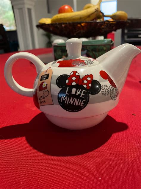 Minnie Mouse Teapot Marked Disney Ceramic Etsy