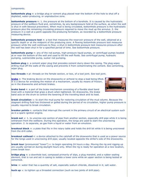 Drilling Rig Components ( Illustrated Glossary ) | PDF