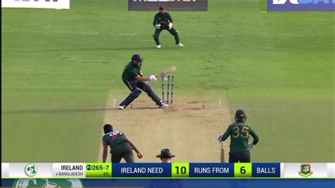 Bangladesh Vs Ireland 3rd ODI WHAT A THRILLING MATCH Last 2 Over