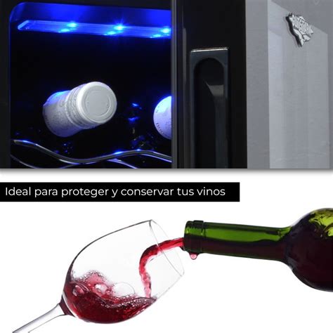 Frigobar Cava De Vinos Enfriador Fino Botellas Vino Meses Sin Intereses