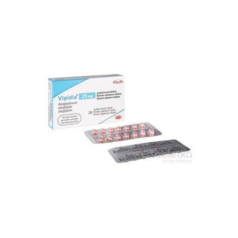Vipidia 25 mg filmom obalené tablety | etabletka