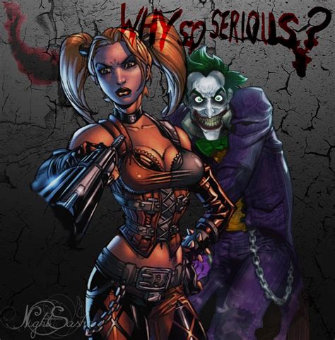 Harley Quinn Joker ~ Why So Serious By Nightsasha On Deviantart