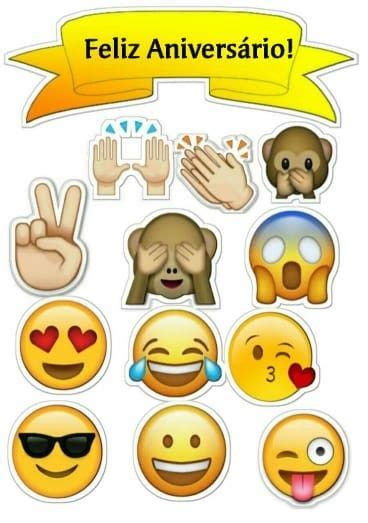 Pin de Milagros Monsalve em AMOR Bolo de aniversário emoji Festa de