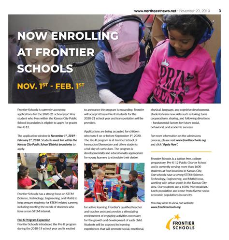 Now Enrolling At Frontier Schools Northeast News