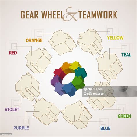 Gear Wheel And Teamwork Concept High Res Vector Graphic Getty Images