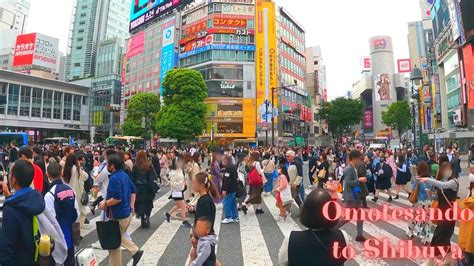 Omotesando To Shibuya Tokyo In Japan Walking Tour K Youtube