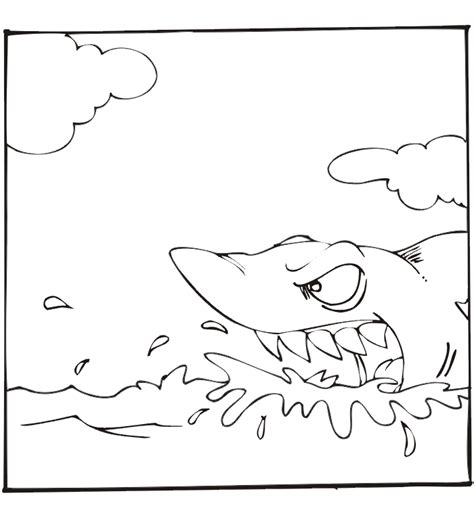 Great White Shark Coloring Pages - Coloring Home