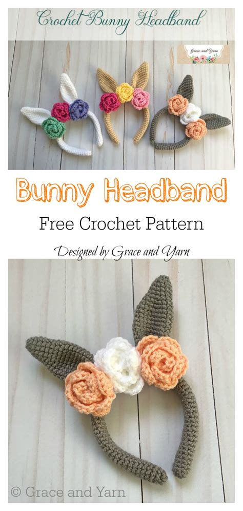 Bunny Ears Headband Free Crochet Pattern Easter Crochet Patterns