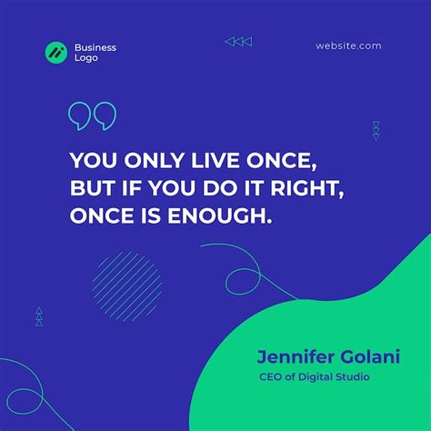 Premium Vector Modern Social Media Post Template For Quotes