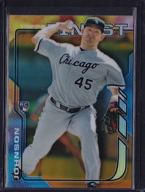 Topps Finest Orange Hot Box Refractor Sp Rc Erik Johnson