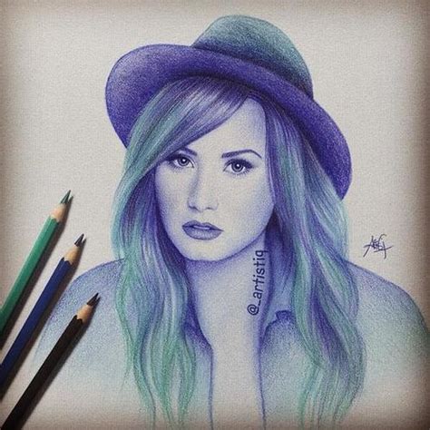 Demi Lovato Drawing at PaintingValley.com | Explore collection of Demi ...