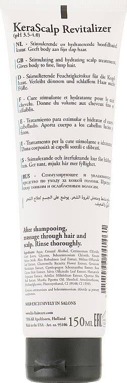 Kis Kerascalp Revitalizer Mask Scalp And Thin Hair Mask Makeup