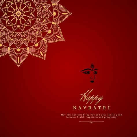 Premium Vector | Happy navratri festival maa durga worship and durga puja