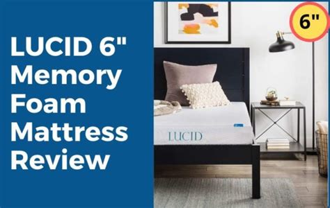 Lucid 6 Inch Memory Foam Mattress Review Mattress Insight