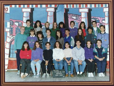 Photo de classe 3emeH de 1989 Collège L etang De L or Copains d avant