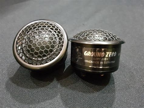 Ground Zero GZPT 28SX Tweeter With GZPM 80SQX Midrange Speaker GZPK