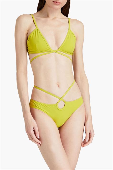 Christopher Esber Looped Tie Cutout Low Rise Bikini Briefs The Outnet