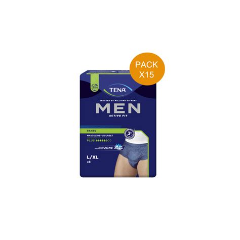 TENA Men Active Fit L Protection Urinaire Homme Pack De 15 Sachets