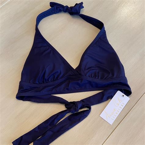 Anne Cole Swim Nwt Anne Cole Navy Bikini Top Poshmark
