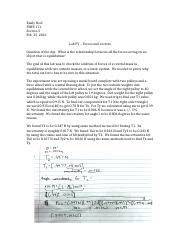 Lab FV Report Emily Neel PHYS 111 Section 5 Feb 15 2016 Lab FV