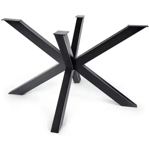 Customized Unique Black Iron Cross Leg Coffee Table Legs For Round