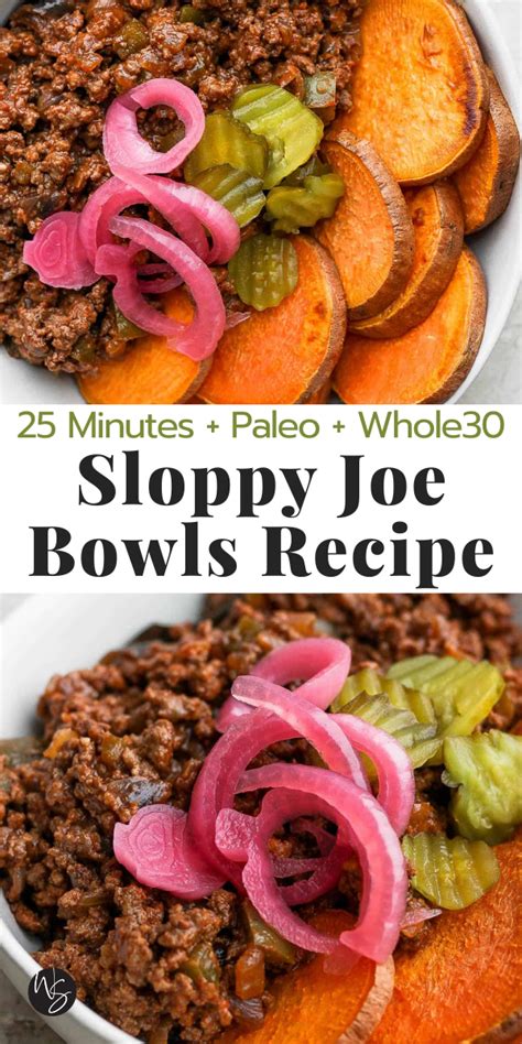 Quick Easy Sloppy Joe Bowls