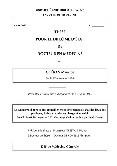 Pdf Th Se Pour Le Dipl Me D Tat De Docteur Eeg Lectro