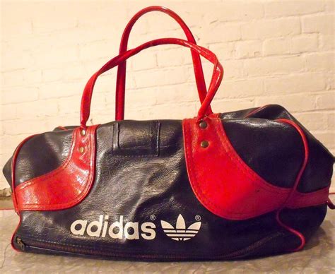 Vintage 80s Adidas Leather Gym Bag