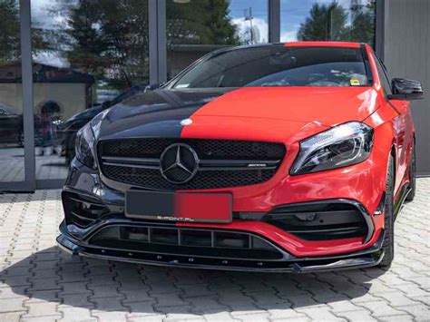 Maxton Front Splitter V Mercedes A Aero W Facelift