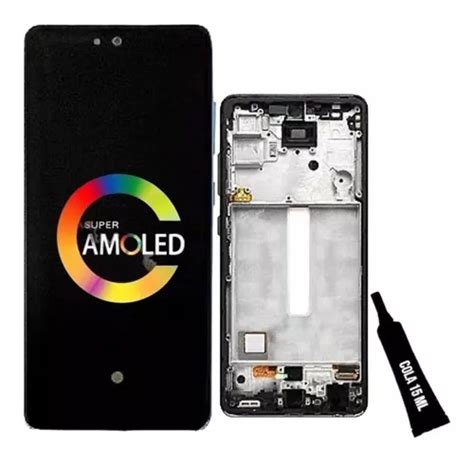 Tela Frontal Display Amoled Para A52 A52s A526 C Aro Cola