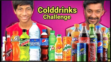 Guess The Soft Drink Challenge Cold Drinks Competition Food