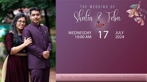 Shalin Feba Wedding Youtube