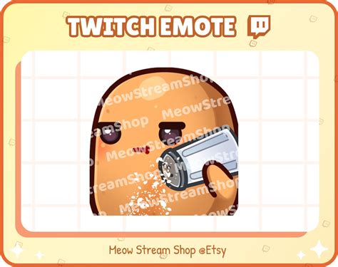 Twitch Emote Cute Potato Salty Emote Emotes Kawaii Potat Potatoes