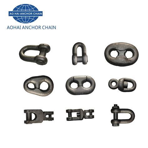 Marine Harbour Towing Hook Black Bitument Anchor Chain China Mooring