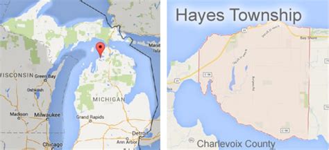 Hayesmap Hayes Township Charlevoix Michigan