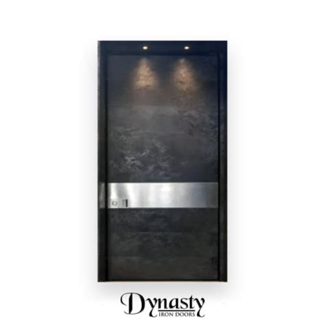 Modern Multi Pane Glass Pivot Door – Dynasty Iron Doors