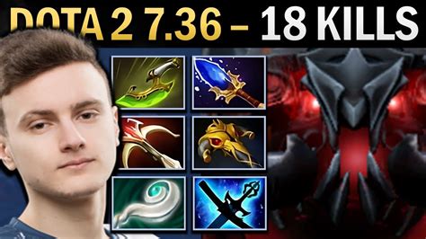 Shadow Fiend Gameplay Miracle With 18 Kills And Euls Dota 2 7 36