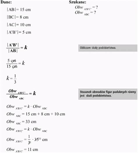 Podobie Stwo Figur Matematyka Opracowania Pl