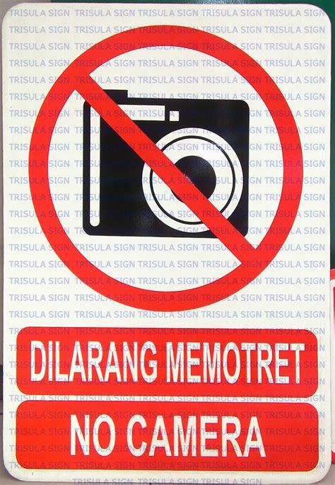 Rambu Dilarang Memotret Jual Rambu Safety Sign