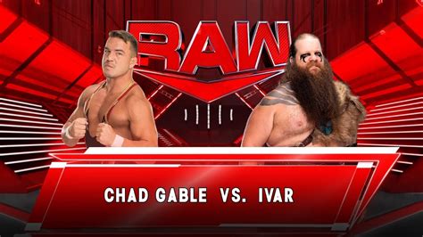 Wwe 2k Chad Gable Vs Ivar In The Ring Brawl On Raw Xbox [4k60