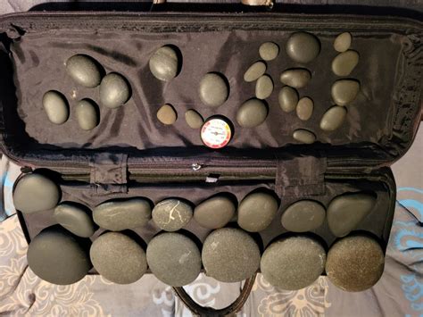 Hot Stone Massageset inkl Heiztasche Gebraucht in Rorbas für CHF 25 nur Abholung auf