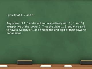 Cyclicity Of Unit Digit Ppt