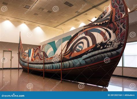 Viking Ship Sails with Traditional Norse Symbols Stock Illustration ...