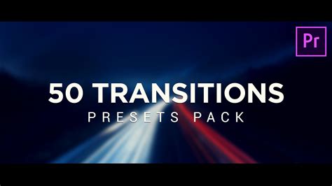 50 Smooth Transitions Preset Pack For Adobe Premiere