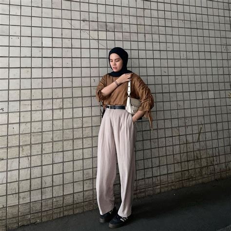 Ootd Hijab Nuansa Cokelat Ala Via Zulviani Look Warm