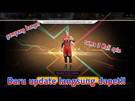 Tips Trik Cara Mendapatkan Bundle Dunk Master Cuma Tiga Kali Spin