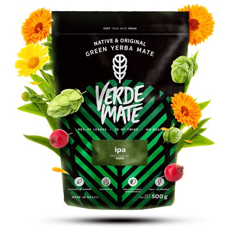 Verde Mate Green IPA 0 5 Kg 500g IPA Yerba Mate By Type Herbal