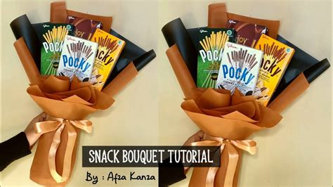 Cara Membuat Buket Snack How To Wrapping Snack Bouquet Youtube